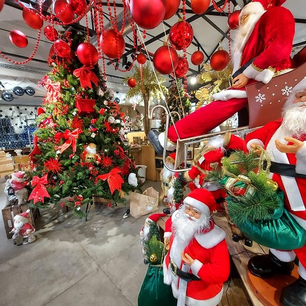 père Noël et sapin