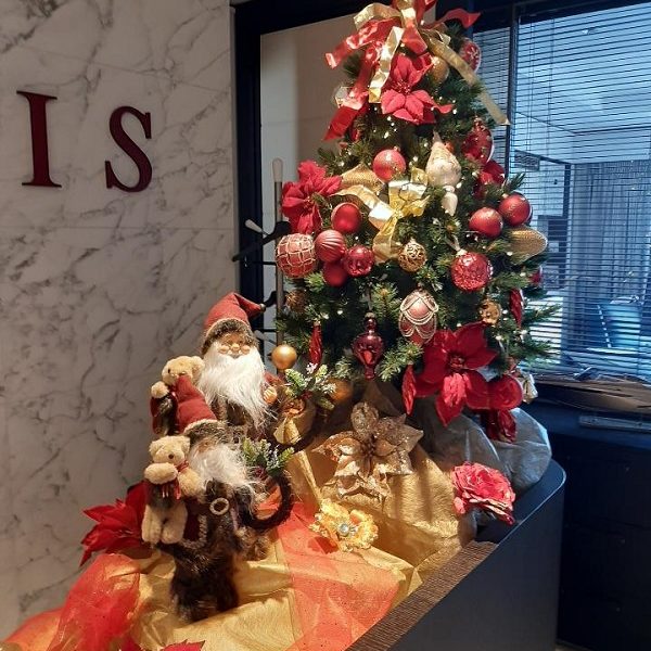 Décoration de noël réception ANR