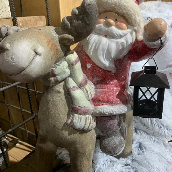 père noël + cerf