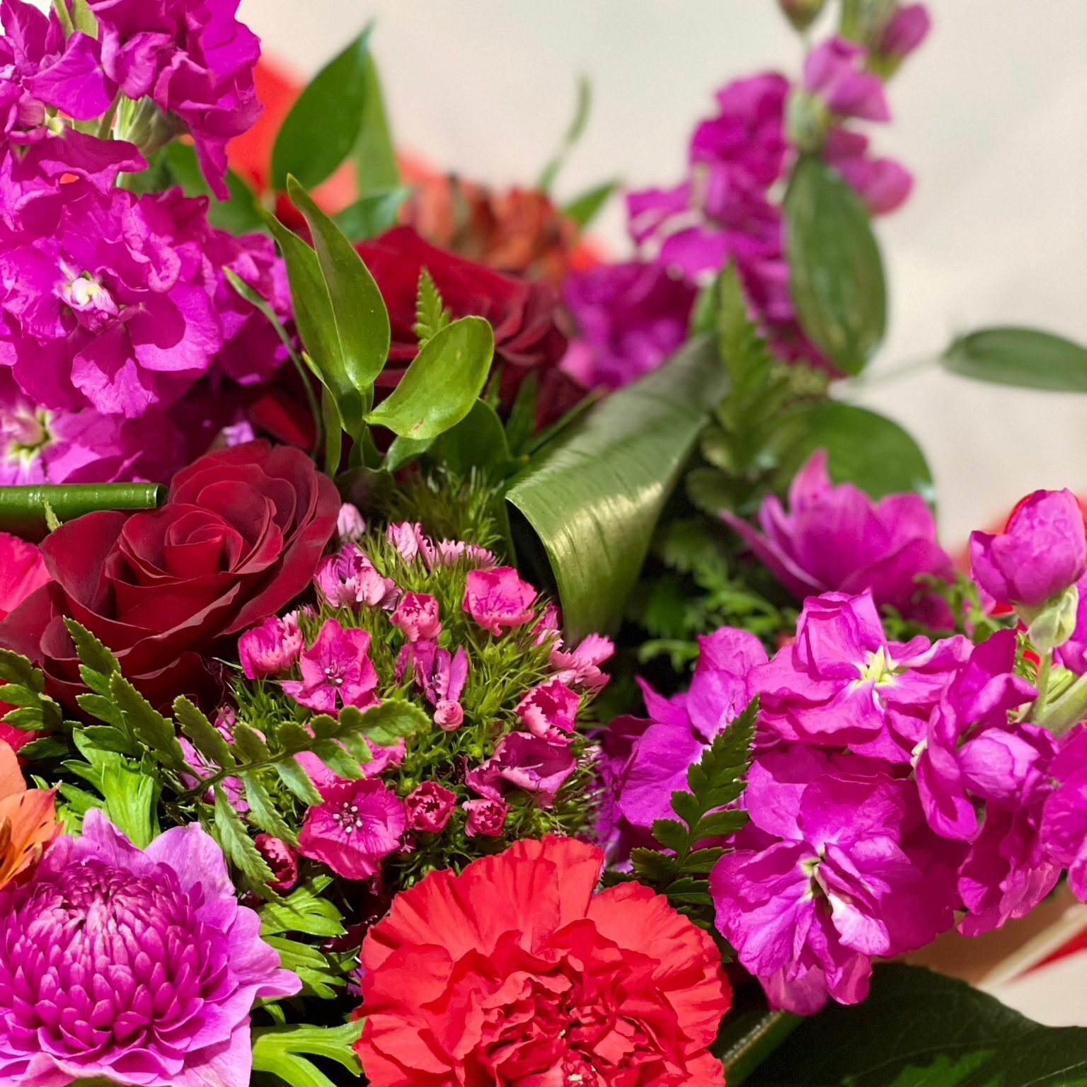 Détail bouquet du semeur love taille M, collection Saint Valentin 2024