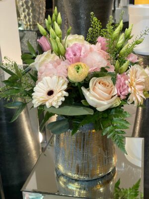 Duo vase et bouquet, collection Saint Valentin 2024