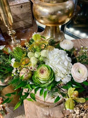 Le grand centre de table blanc